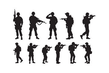 Salute Army Silhouette Bundle