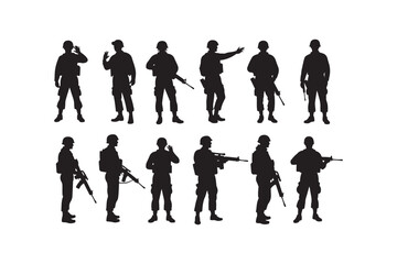 Salute Army Silhouette Bundle