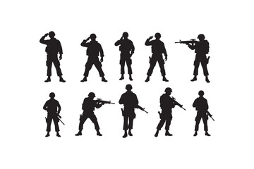 Salute Army Silhouette Bundle