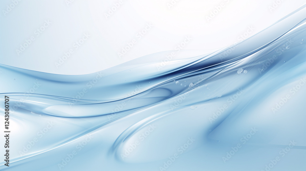 Poster A clear water droplet motion softly spreading across a surface, perfect for digital display backgrounds.

