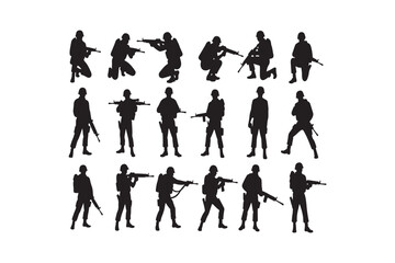 Salute Army Silhouette Bundle