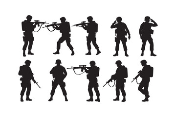 Salute Army Silhouette Bundle