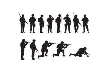 Salute Army Silhouette Bundle