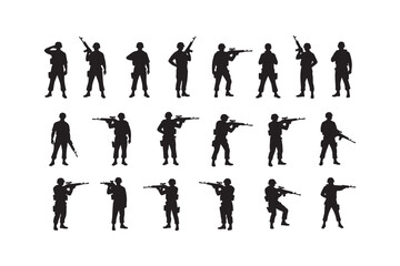 Salute Army Silhouette Bundle