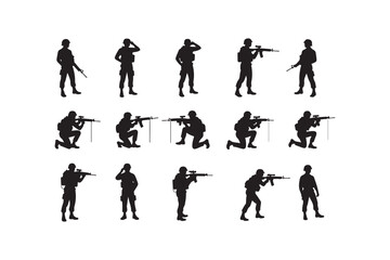 Salute Army Silhouette Bundle