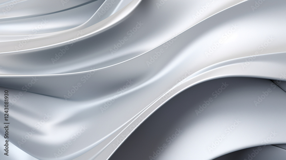 Aufkleber a sleek, premium silver textured backdrop with wavy patterns, perfect for display and presentation b
