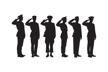 Salute Army Silhouette Bundle