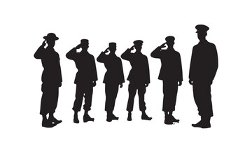 Salute Army Silhouette Bundle