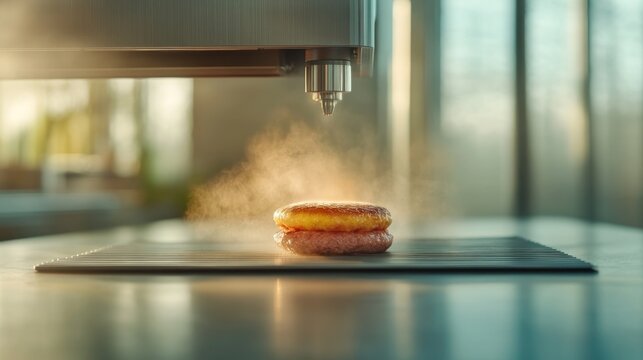 Innovative cooking technology prepares delicious meal modern kitchen food bright environment close-up culinary