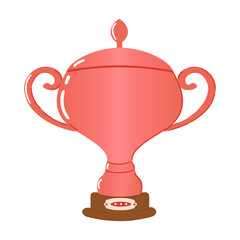 Cute Bronze Trophy Cup Icon