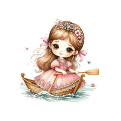 A cheerful guinea pig wearing a party hat stands beside a colorful birthday cake with the number four displayed prominently.