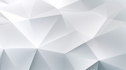 A minimalist geometric abstract design with translucent white polygons, perfect for technology-themed backgrounds and presentations.



