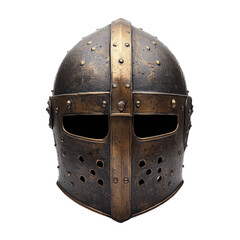 Knight's helmet isolated on transparent background