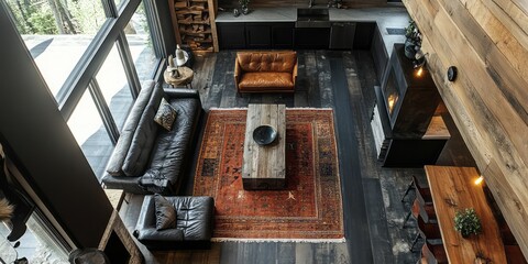 Modern Rustic Living Room Interior Design