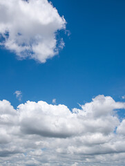 clear blue sky background,clouds with background, Blue sky background with tiny clouds. White fluffy clouds in the blue sky. 