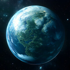 A Vibrant Exoplanet: Imagining New Horizons in the Universe and the Beauty of Other Life-Sustaining Worlds