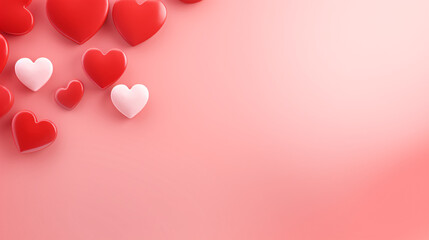 A simple pink and red background, perfect for Valentine's Day-themed designs and presentations.

