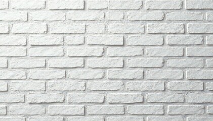Fototapeta premium Clean, uniform, light gray bricks, subtle mortar lines, gray, light