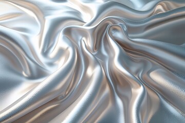 Obraz premium Radiant Silver Gradient Surface Flowing from Top to Bottom
