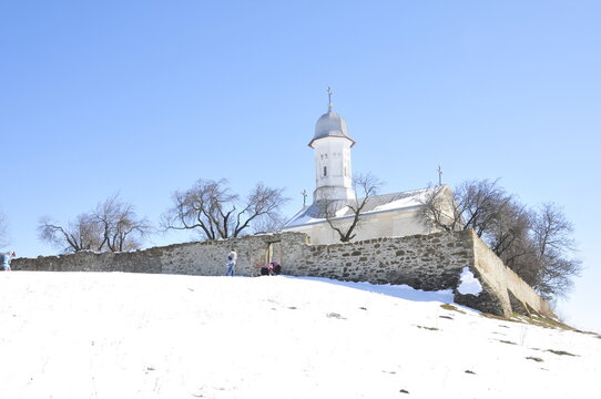 church in winter