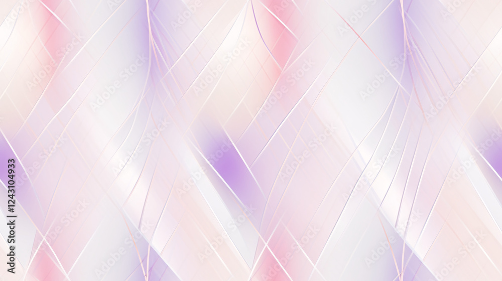 Aufkleber The lines form diamonds and abstract iridescent patterns on a white premium background for a tech-inspired backdrop.

