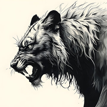 Angry Saber-Toothed Tiger