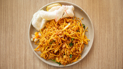 Indonesian Fried Rice (Nasi Goreng) – Traditional Food Menu Presentation