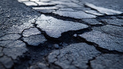 Obraz premium dry cracked oil