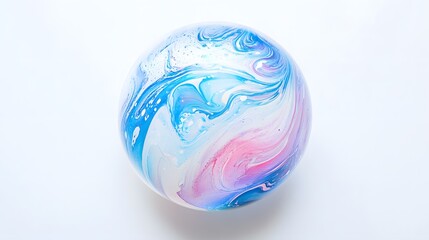 Obraz premium Detailed close-up of soap bubble
