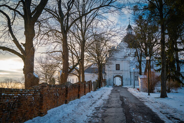 Park at the Basilica of the Nativity of the Blessed Virgin Mary in Chelm.