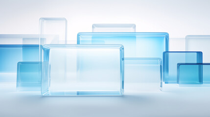 A white and blue background with a light, simple glass texture, perfect for technology-themed wallpaper, presentation, and festive backgrounds, offering a clean and sophisticated look.

