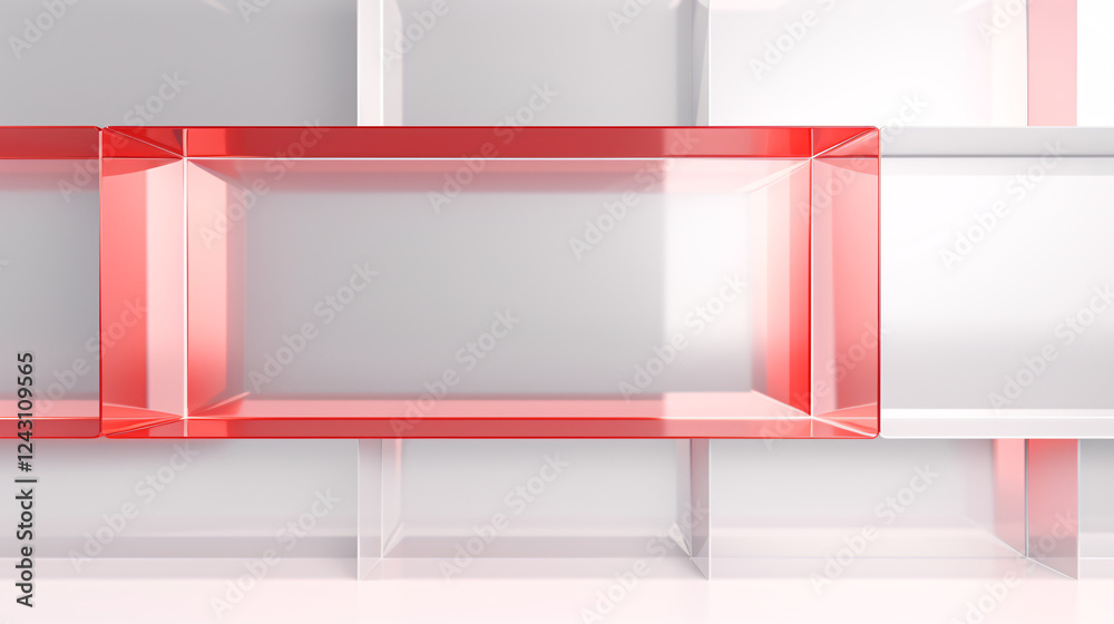Poster a white background with a soft gradient of light red and light grey, perfect for wallpaper and prese