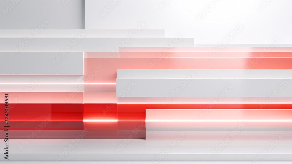 Poster a white background with a soft gradient of light red and light grey, perfect for wallpaper and prese