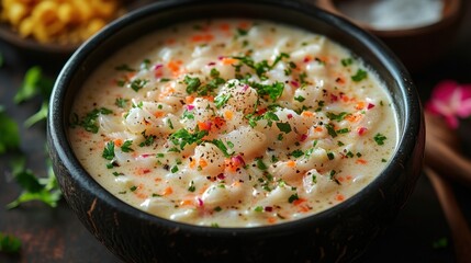 A Fijian kokoda raw fish dish with coconut milk