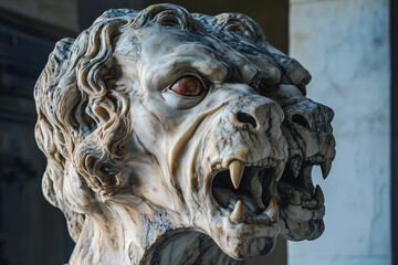 The terrible two-headed dog Orphus (Orth) - the brother of Cerberus, who was killed by Hercules.