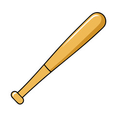 baseball bat icon, baseball bat vector illustration-simple illustration of baseball bat, perfect for baseball bat logos and icons