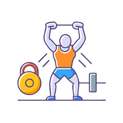 crossfit icon, crossfit vector illustration-simple illustration of crossfit, perfect for crossfit logos and icons