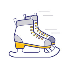ice hockey skates icon, ice hockey skates vector illustration-simple illustration of ice hockey skates, perfect for ice hockey skates logos and icons