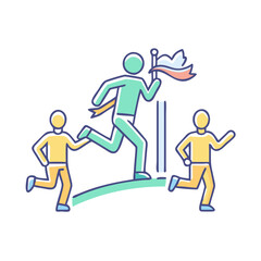 marathon icon, marathon vector illustration-simple illustration of marathon, perfect for marathon logos and icons