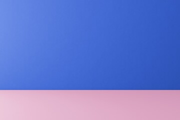 Blue product background, pink border