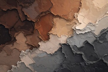 Earthy Brown to Light Grey Textured Gradient Abstract Background