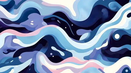 Blue and white background, vector graphics
