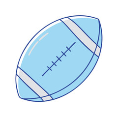 rugby ball icon, rugby ball vector illustration-simple illustration of rugby ball, perfect for rugby ball logos and icons