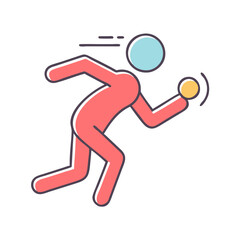 shot put icon, shot put vector illustration-simple illustration of shot put, perfect for shot put logos and icons