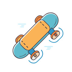 skateboard icon, skateboard vector illustration-simple illustration of skateboard, perfect for skateboard logos and icons