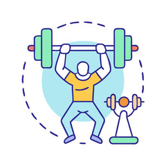 weightlifting icon, weightlifting vector illustration-simple illustration of weightlifting, perfect for weightlifting logos and icons