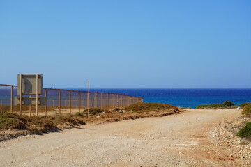 The Greek island of Karpathos surrounded by the Mediterranean Sea