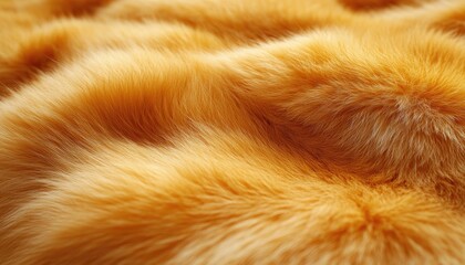 Golden Fur Texture Soft Luxurious Animal Coat