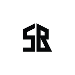 SB monogram logo design letter text name symbol monochrome logotype alphabet character simple logo