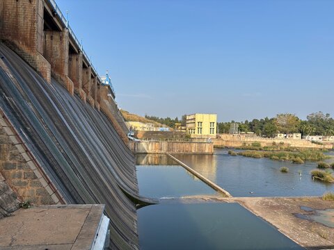 February 05, 2025: Stunning View of Vaigai Dam Across Vaigai River in Theni District, Tamil Nadu. 